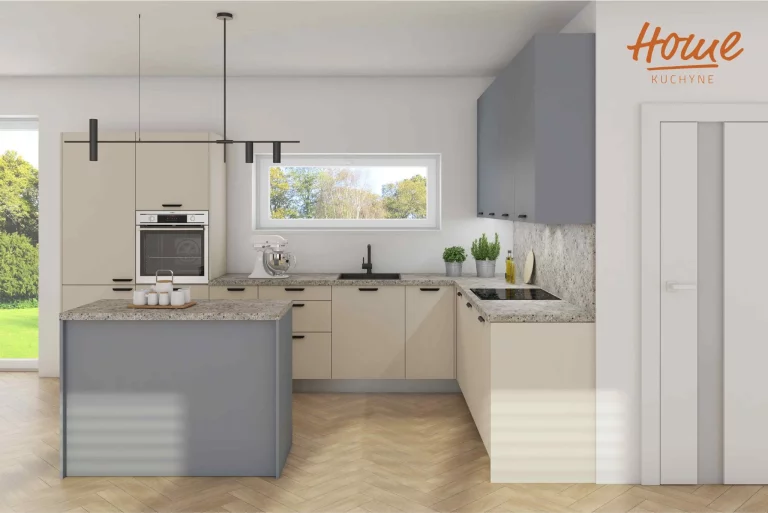 Sektorové kuchyne Decodom HOME - Monumentalna siva, taupe siva_2