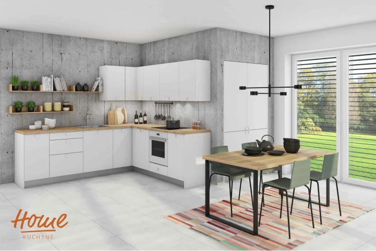 Sektorové kuchyne Decodom HOME - Biela arctic matná_1